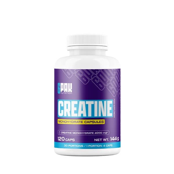 6PAK - Creatine Monohydrate Capsules - 120 Capsules – 6PAK förpackning