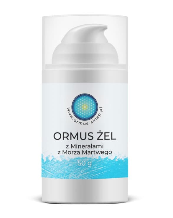 Ormus - Gel With Dead Sea Minerals - 50g – Ormus förpackning