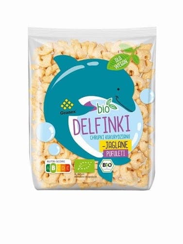 Bio Planet - Corn Millet Crisps Delfinki - 80g – Bio Planet förpackning