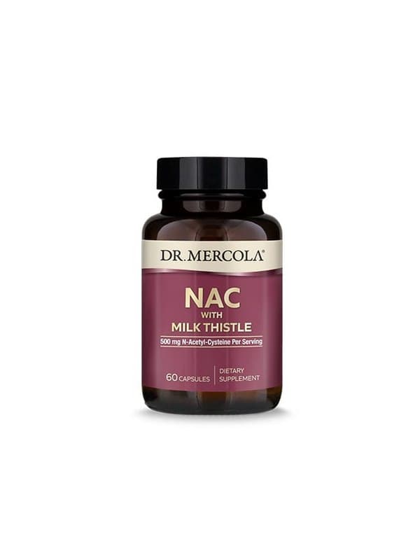 Dr. Mercola NAC met Mariadistel 500mg - 60 capsules – Dr. Mercola verpakking