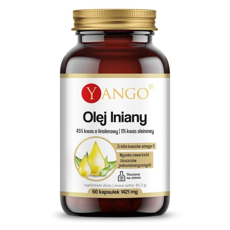 Yango Flaxseed Oil - 60 kapslar – Yango förpackning