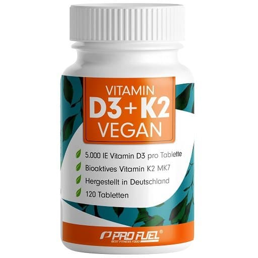 PRO FUEL - Vitamin D3 und K2 - 120 Tabletten – PRO FUEL Verpackung