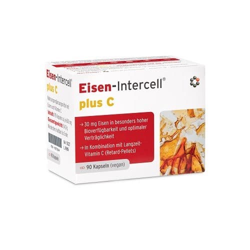 Eisen-Intercell - Iron Plus Vitamin C - 90 capsules – Eisen-Intercell verpakking