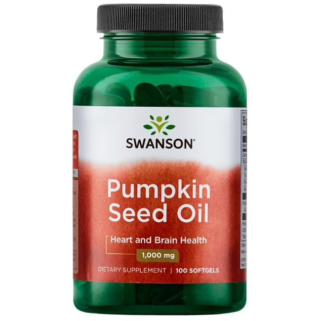 Swanson Pumpkin Seed Oil 1000mg 100 mjuka kapslar
