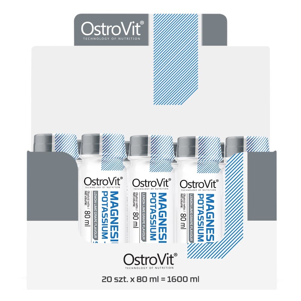 OstroVit Magnesium Potassium + B6 Shot 80 ml – OstroVit förpackning