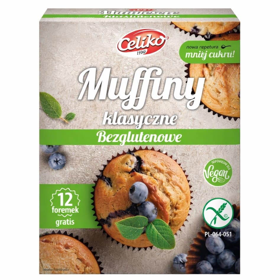 Celiko - Glutenfri Classic Muffin Mix 280g – Celiko förpackning