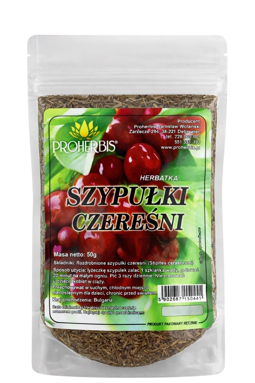 Proherbis - Kirsebærstængler Te - 50g – Proherbis emballage