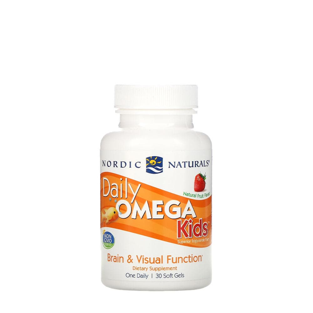 Nordic Naturals Daily Omega Kids 340mg, kauwbare capsules – Nordic Naturals verpakking