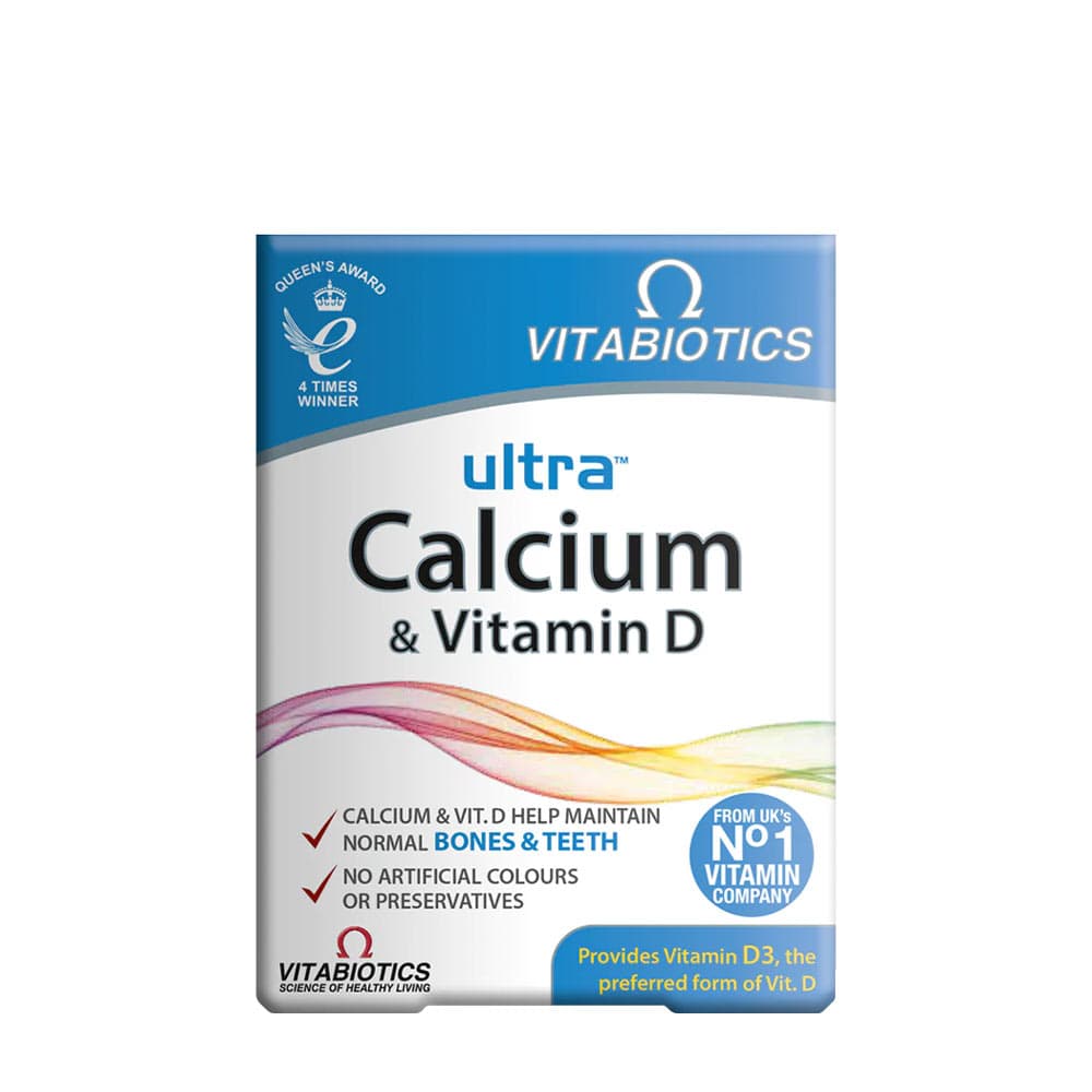 Vitabiotics Ultra Calcium & Vitamin D - 30 Tabletten – Vitabiotics Verpackung