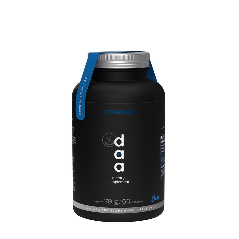 Nutriversum DAA - 1000 mg D-Aspartinsäure, 60 Kapseln – Nutriversum Verpackung
