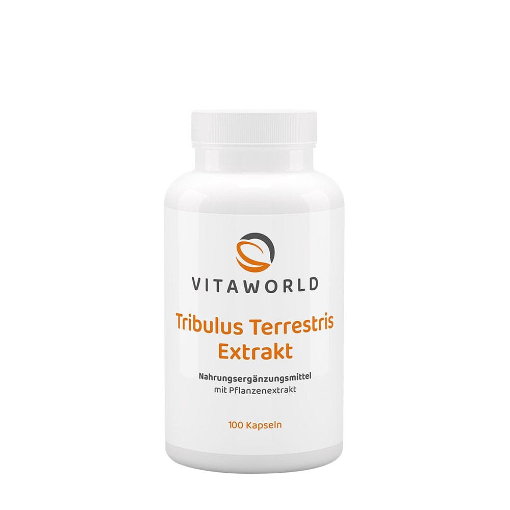 Vitaworld Tribulus Terrestris Extract 500mg - 100 Kapseln – Vitaworld Verpackung