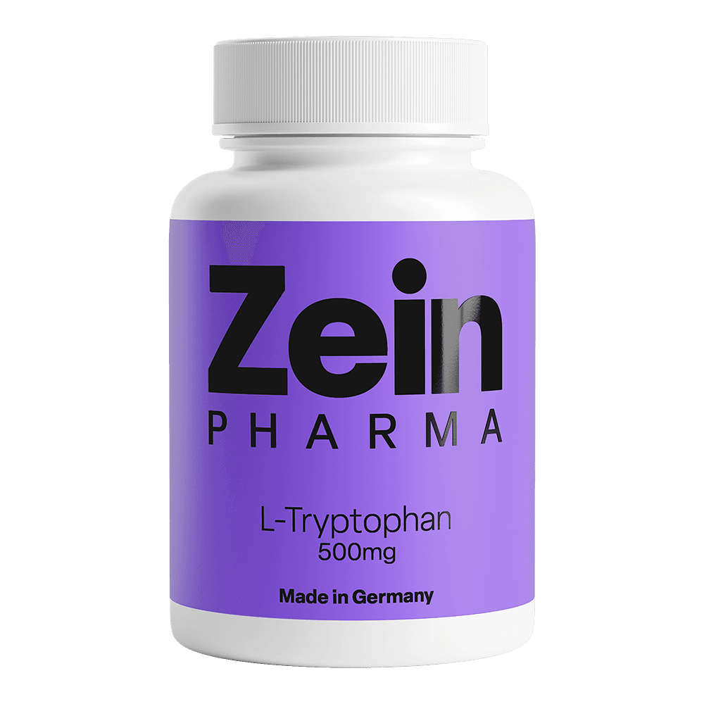 Zein Pharma - L-Tryptófano - 180 cápsulas – Zein Pharma empaque