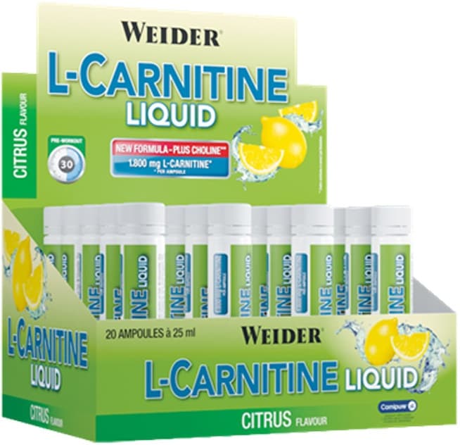Weider L-Carnitine Liquid 500 ml, liquid with citrus flavour – Weider packaging