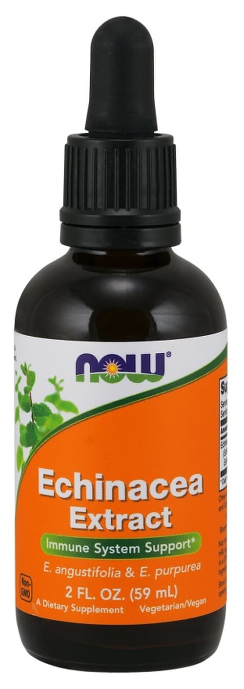 NOW Foods Extracto de Echinacea 59ml - Extrato vegetal líquido – NOW Foods embalagem