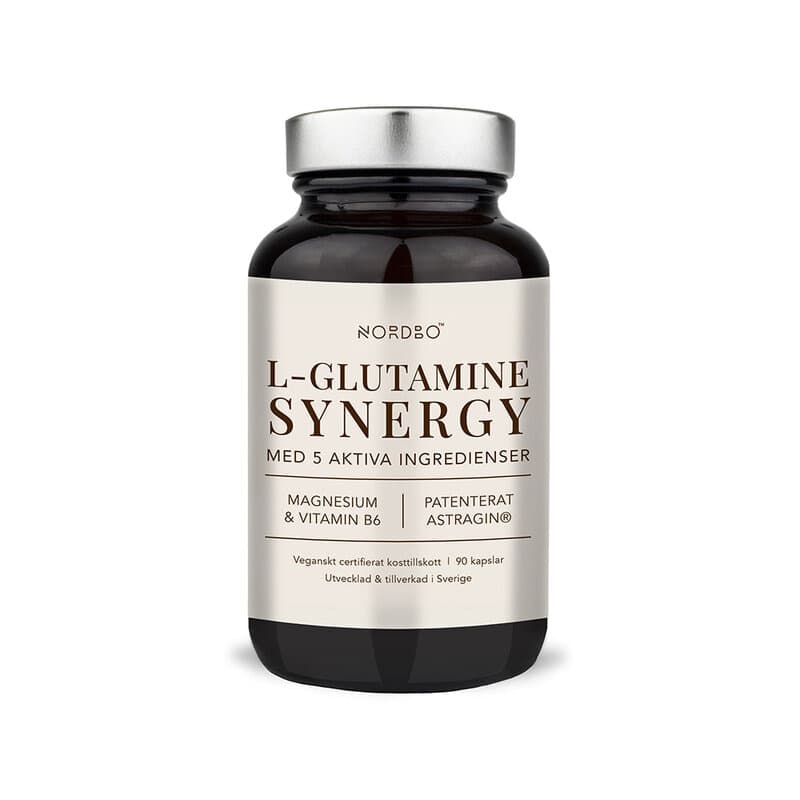 L-Glutamine Synergy 90 cápsulas | Nordbo – Nordbo embalagem