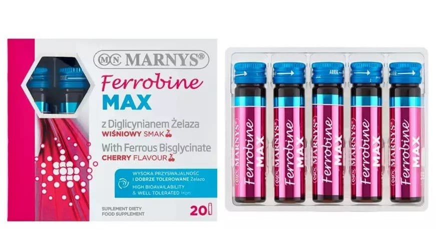 MARNYS - Ferrobine MAX 20 fiolek x 10 ml