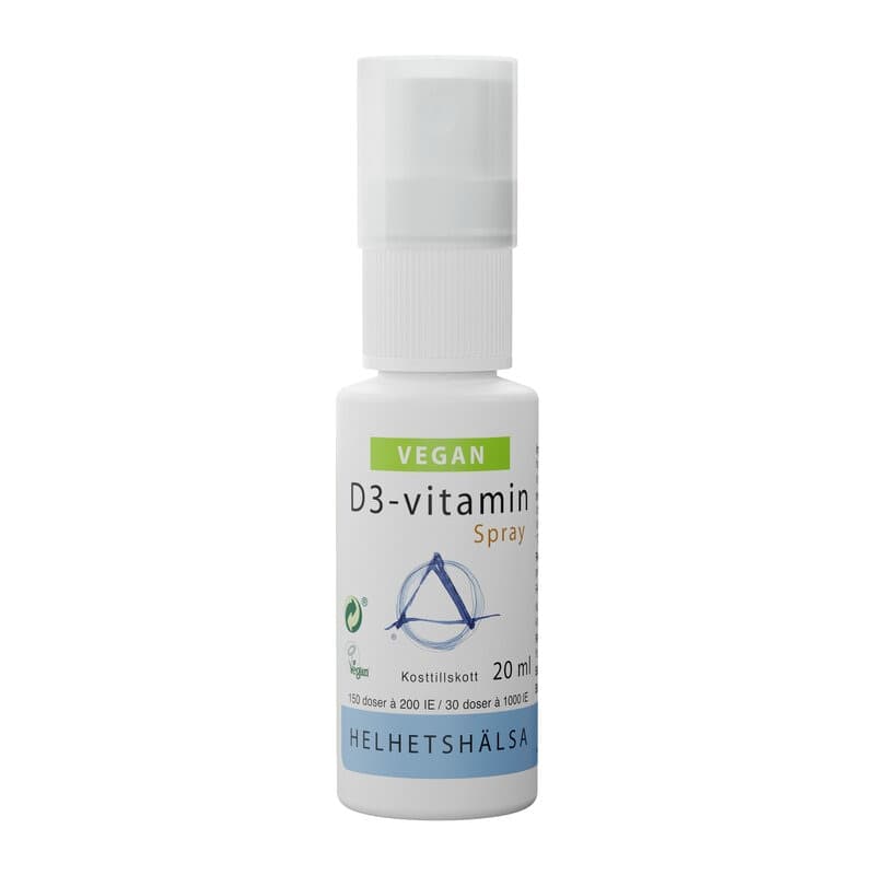 Spray de vitamine D végétalien 20ml | Helhetshälsa – Helhetshälsa emballage