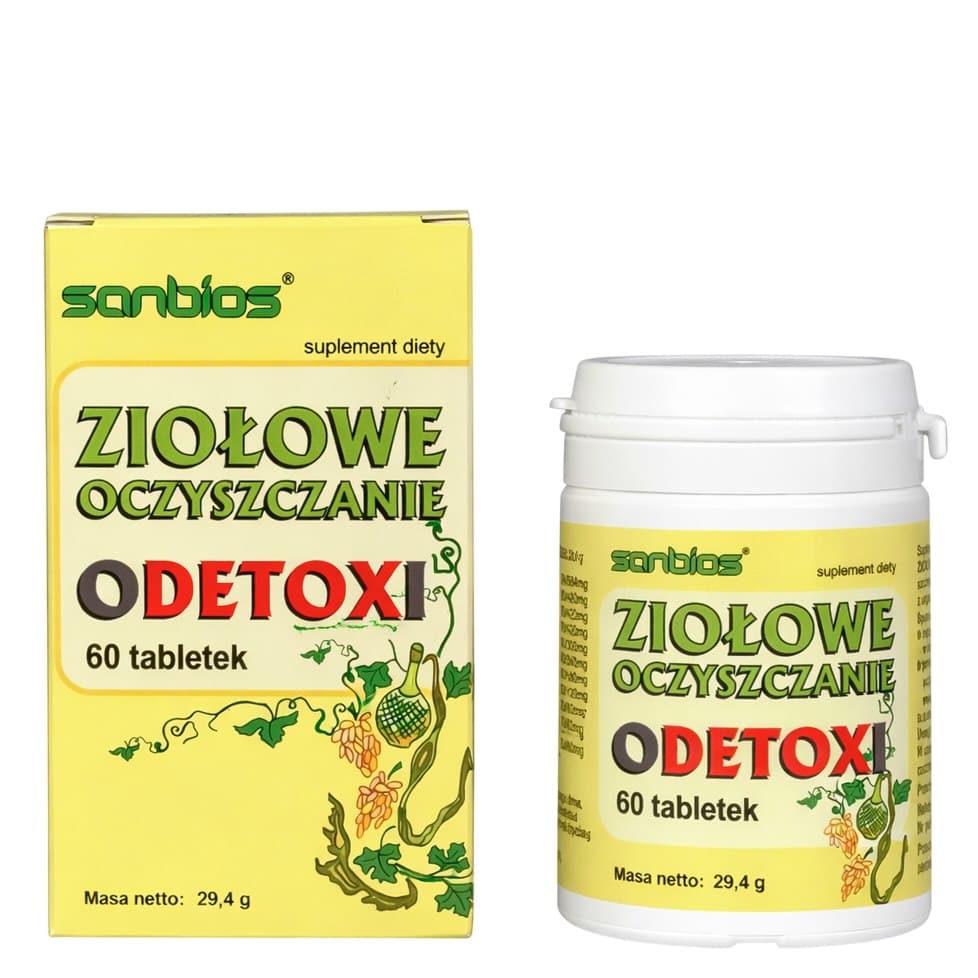 Sanbios - Herbal Cleanse Odetoxi - 60 Tabletter