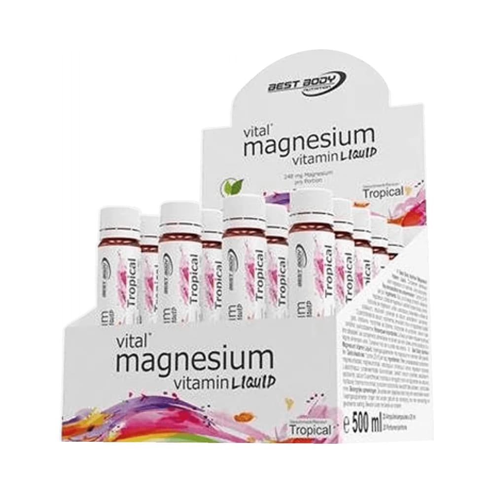 Best Body Nutrition Magnesium Liquid Shots (20x25ml) - Tropical – Best Body Nutrition emballage