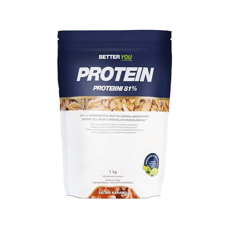 Proteina di pisello e avena 1kg Salted Caramel | Better You – Better You confezione