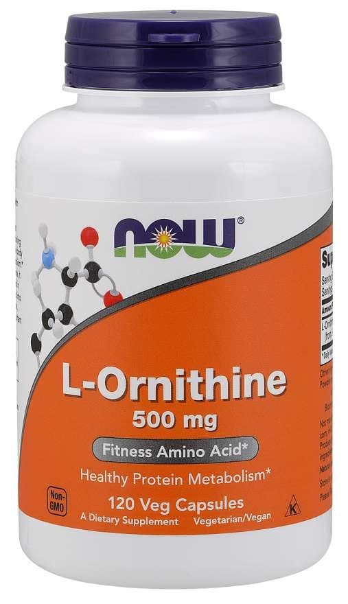 NOW Foods - L-Ornithine 780 mg Powder – NOW Foods packaging