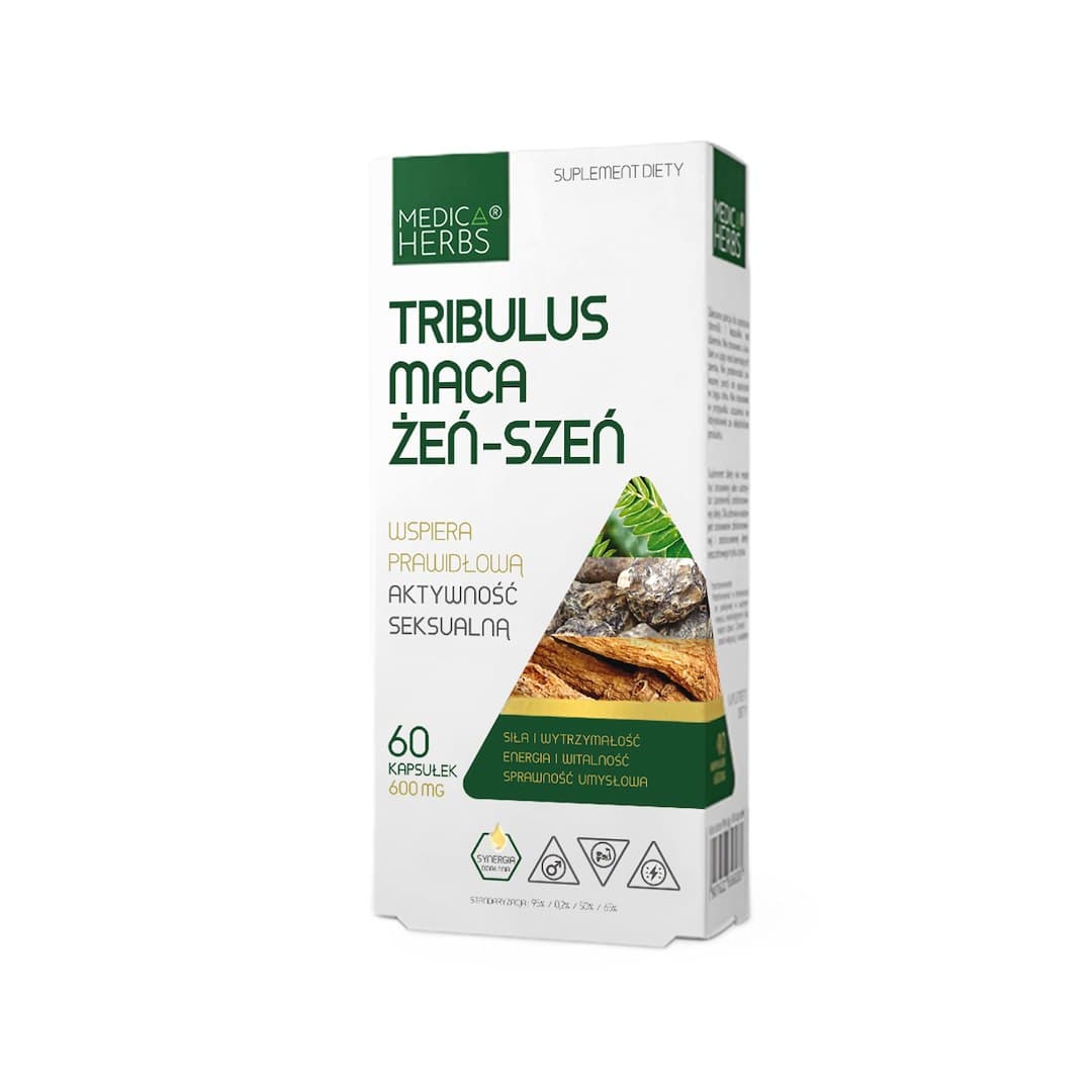 Medica Herbs - Tribulus Maca Ginseng - 60 kapslar