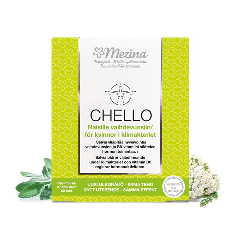 Chello B6 vitamin 60 tabletter | Mezina – Mezina emballage