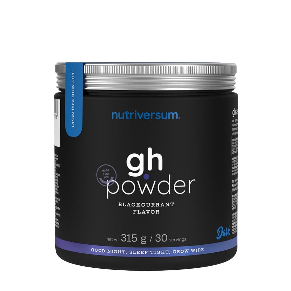 Nutriversum - GH Powder - Blackcurrant - 315g – Nutriversum Verpackung