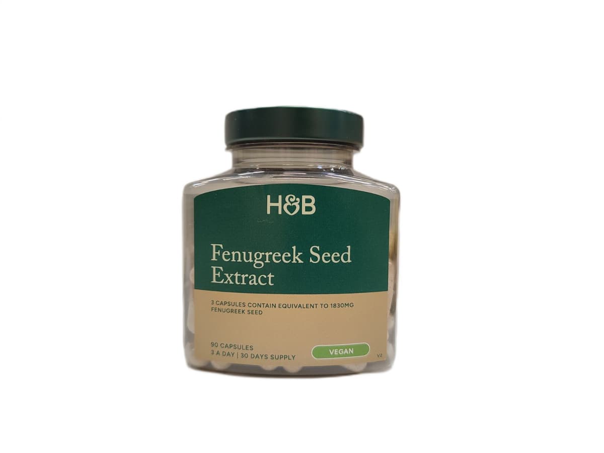 Holland & Barrett Fenugreksfrö-extrakt 500 mg - 90 vegetariska kapslar