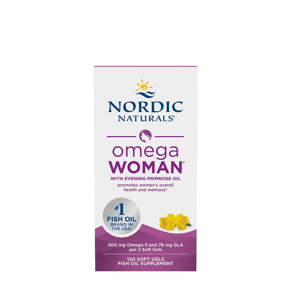 Nordic Naturals - Omega Woman - 120 Sgels – Nordic Naturals förpackning