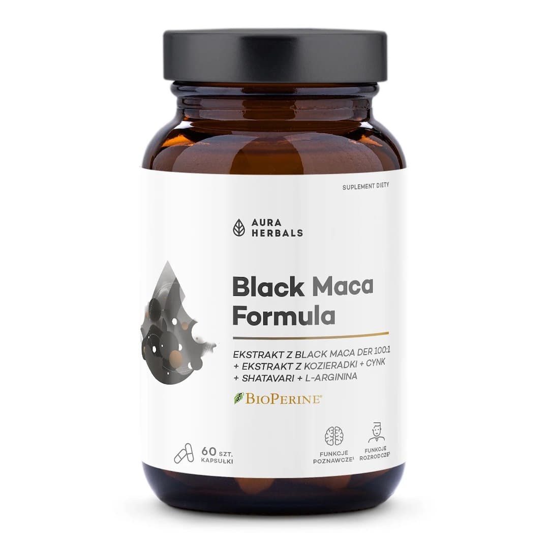 Aura Herbals Black Maca Formula 60 kapslar
