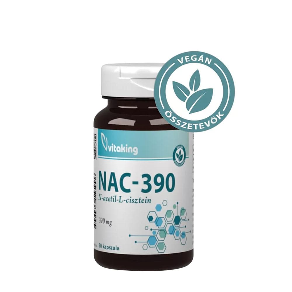 Vitaking - NAC-390 (N-Acetyl-L-Cysteine) 390mg – Vitaking packaging
