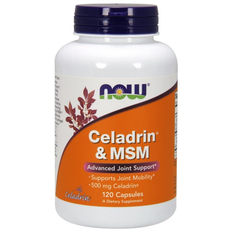 NOW Foods Celadrin® & MSM 1500mg/300mg, kapslar – NOW Foods förpackning