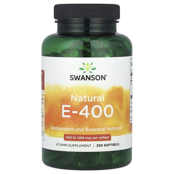 Swanson Vitamina E Natural 400 IU 250 cápsulas – Swanson empaque