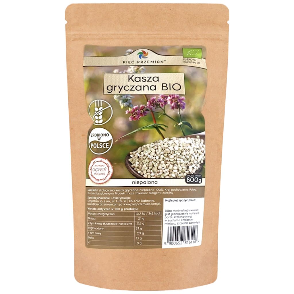 Pięć Przemian - Buckwheat Groats Unroasted Organic Gluten-Free