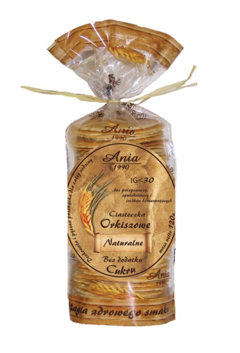 ANIA BIO Spelt Cookies natural without sugar EKO WITAL 120 g