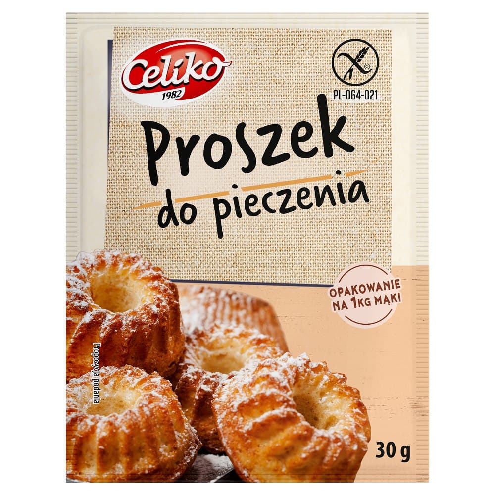 Celiko - Glutenfri Bakpulver 30g – Celiko förpackning