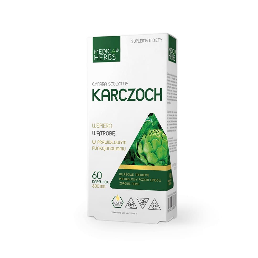 Medica Herbs - Alcachofa - 60 cápsulas – Medica Herbs empaque