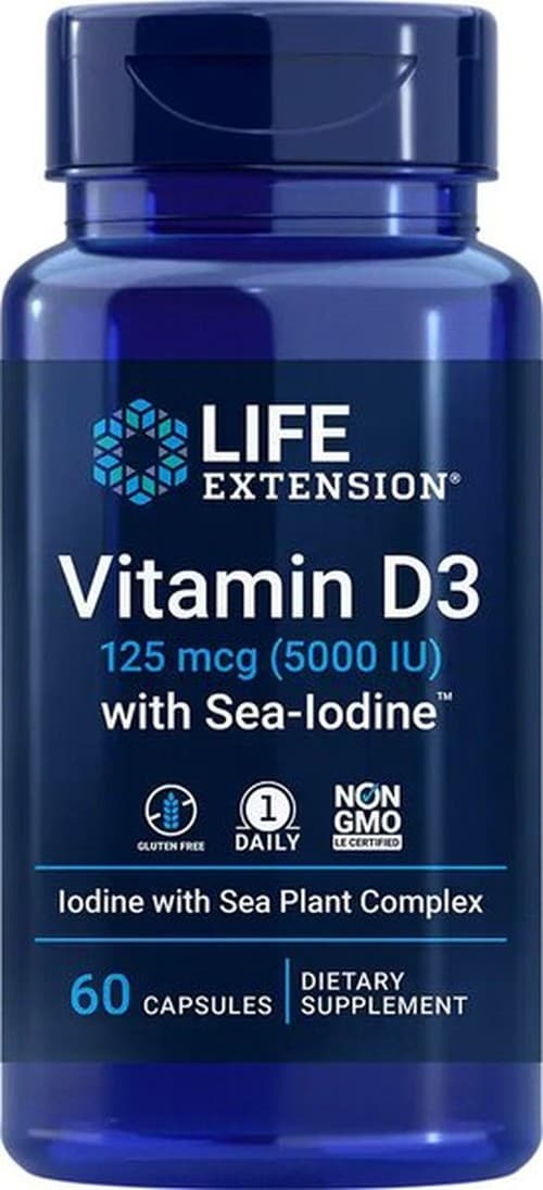 Life Extension - Witamina D3 z Sea-Iodine - 60 kapsułek – Life Extension packaging
