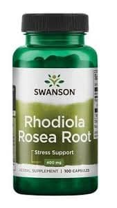 Swanson - Korzeń Rhodiola Rosea - 400 mg - 100 kapsułek – Swanson opakowanie