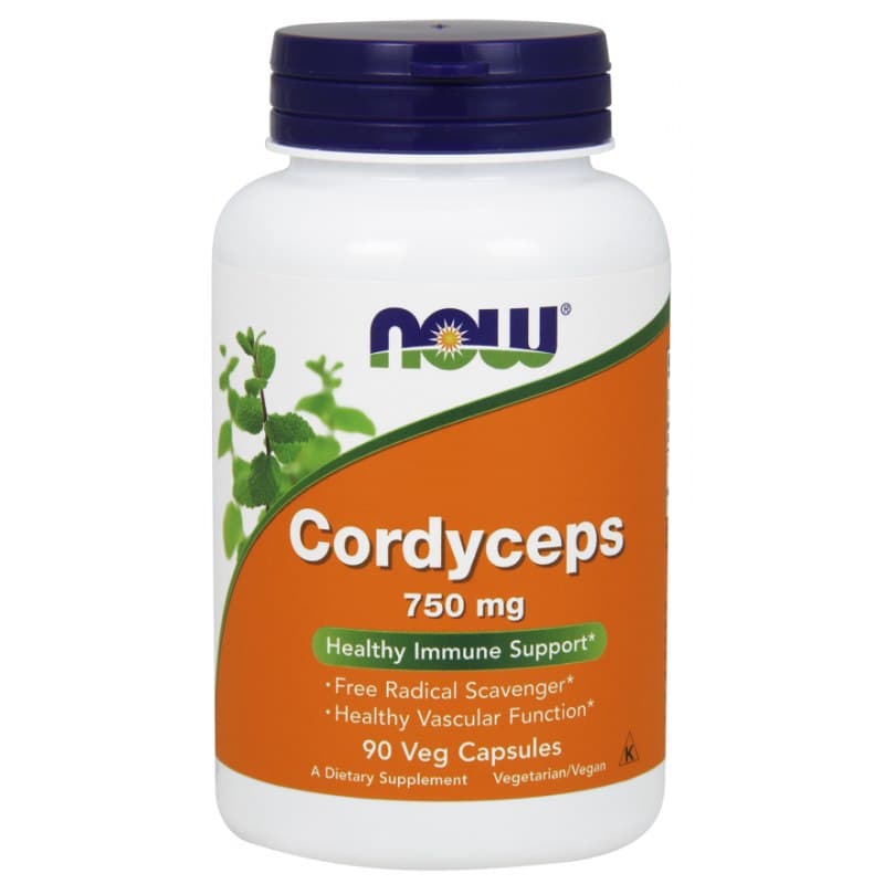 NOW Foods - Cordyceps - 90 Vcaps – NOW Foods opakowanie
