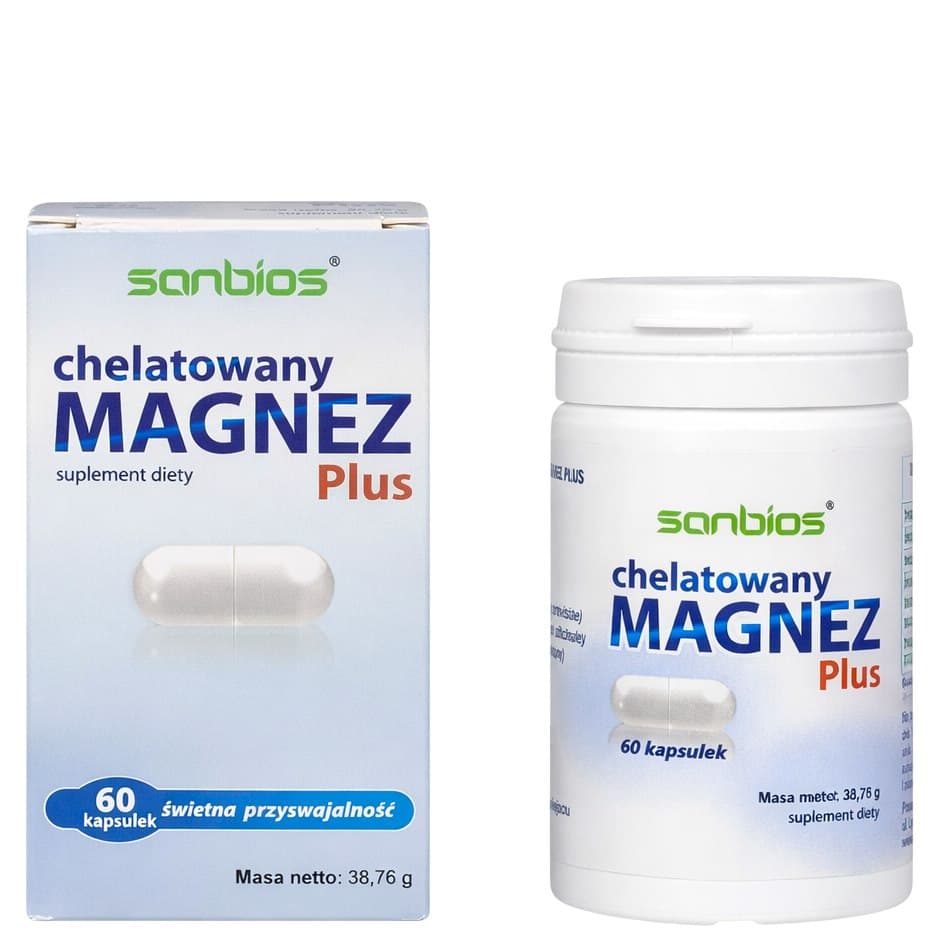 Sanbios - Chelated Magnesium Plus - 60 kapsler – Sanbios packaging