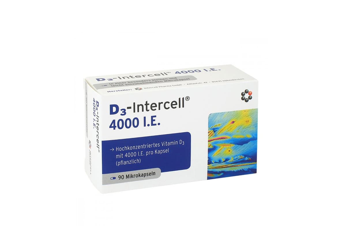 Intercell Pharma - D3 4000IU - 90 capsules – Intercell packaging