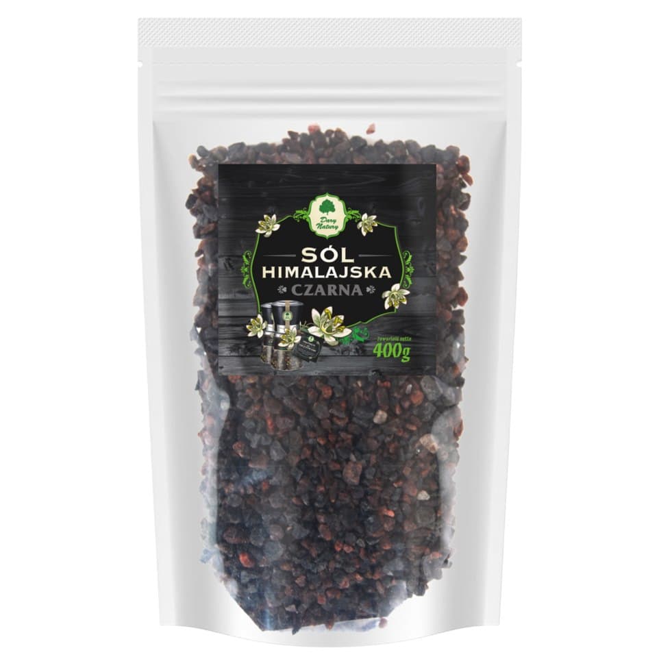 Dary Natury - Himalayan Black Salt - 400g – Dary Natury förpackning