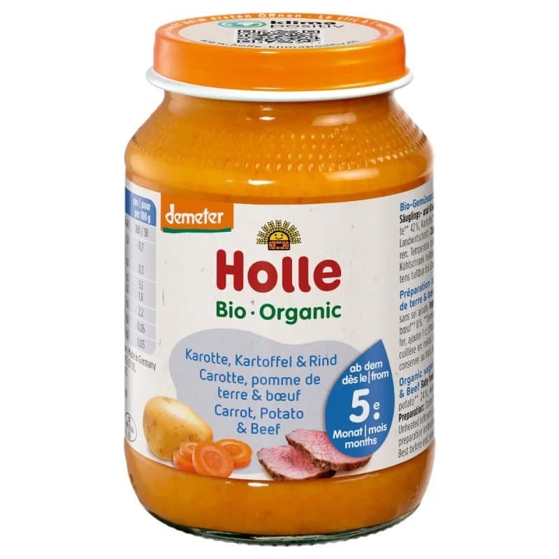HOLLE Barnemat gulrot, potet og storfekjøtt EKO 190 g