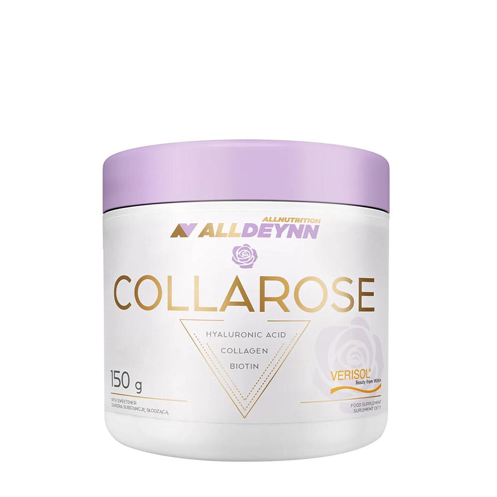 Allnutrition Collarose - Collagen Hyaluronic Acid Biotin, Pulver 150g – Allnutrition förpackning