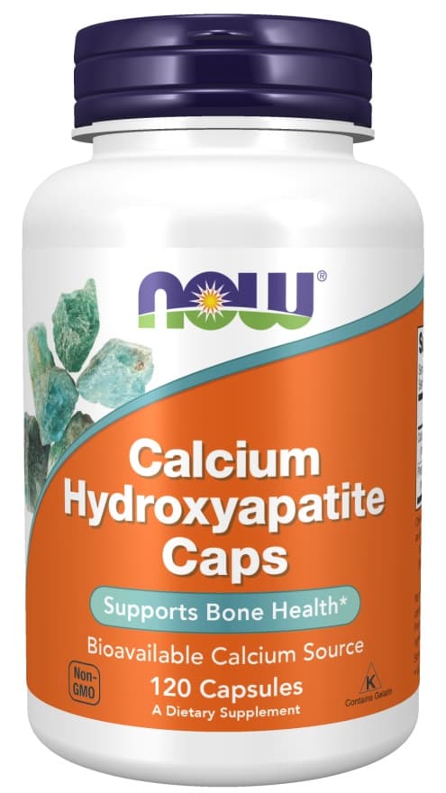 NOW Foods - Calcium Hydroxyapatite - 120 Kapseln – NOW Foods Verpackung