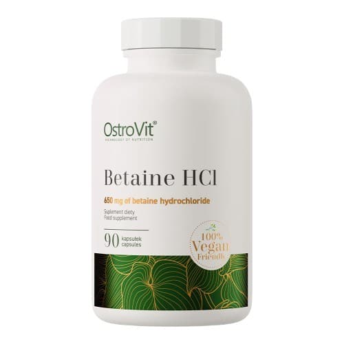 OstroVit Betaine HCL 650mg Veggie – 90 kapslar