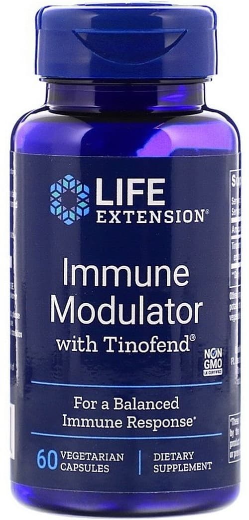 Life Extension Immune Modulator With Tinofend 60 capsules végétales – Life Extension emballage