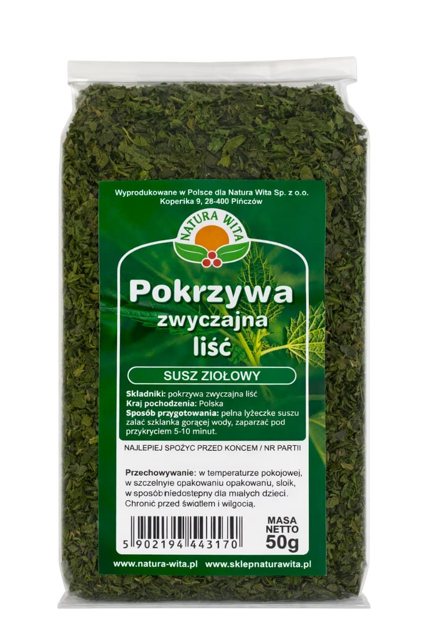 NATURA-WITA - Brennnessel, getrocknete Blätter - 50g